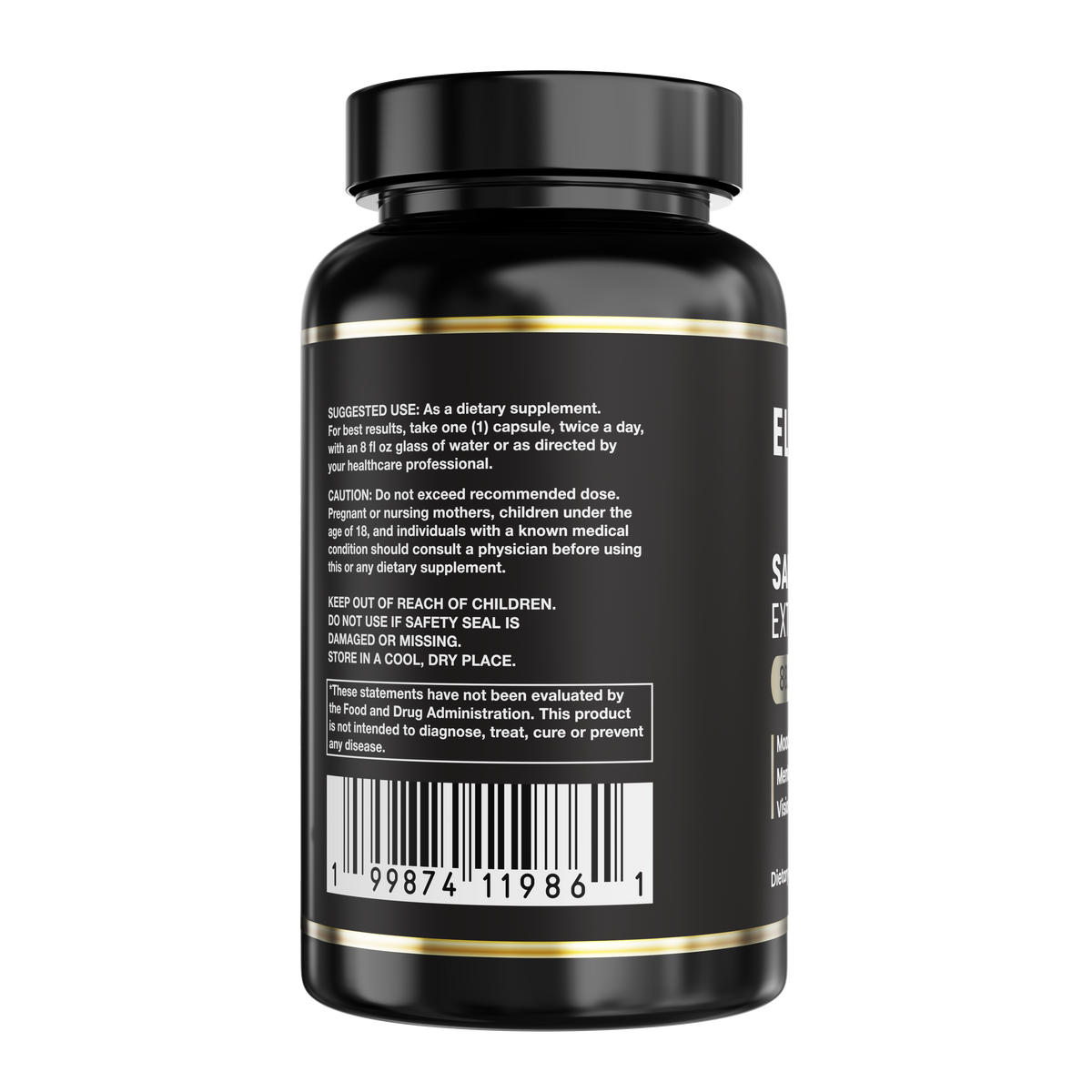 Eliixr Saffron Extract 88.5mg – Mood, Vision & Focus – 60 Capsules