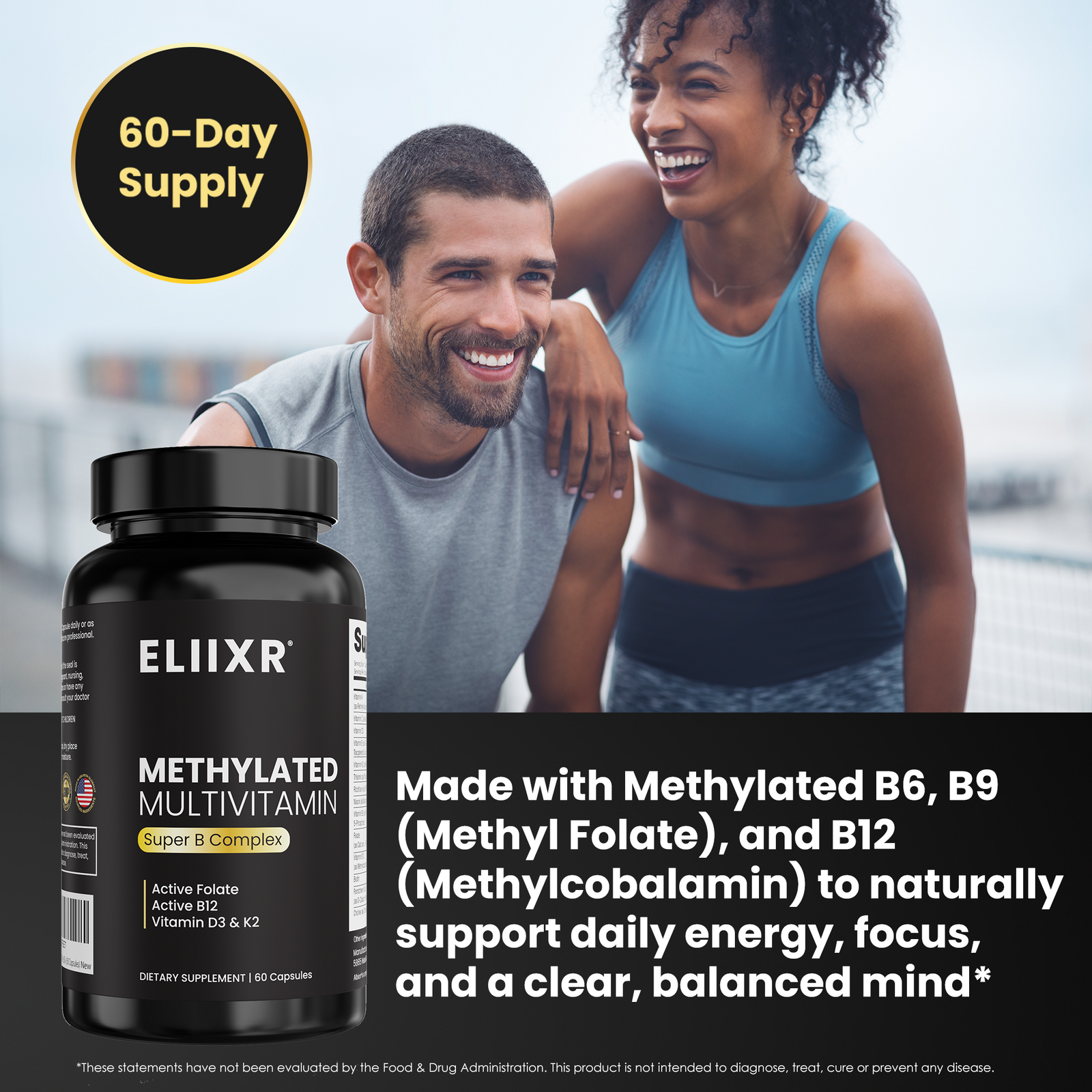 Eliixr Methylated Multivitamin 60-Day Supply