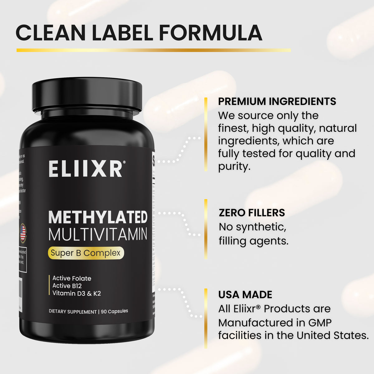 Eliixr Daily Essentials Multivitamin90-Day Supply