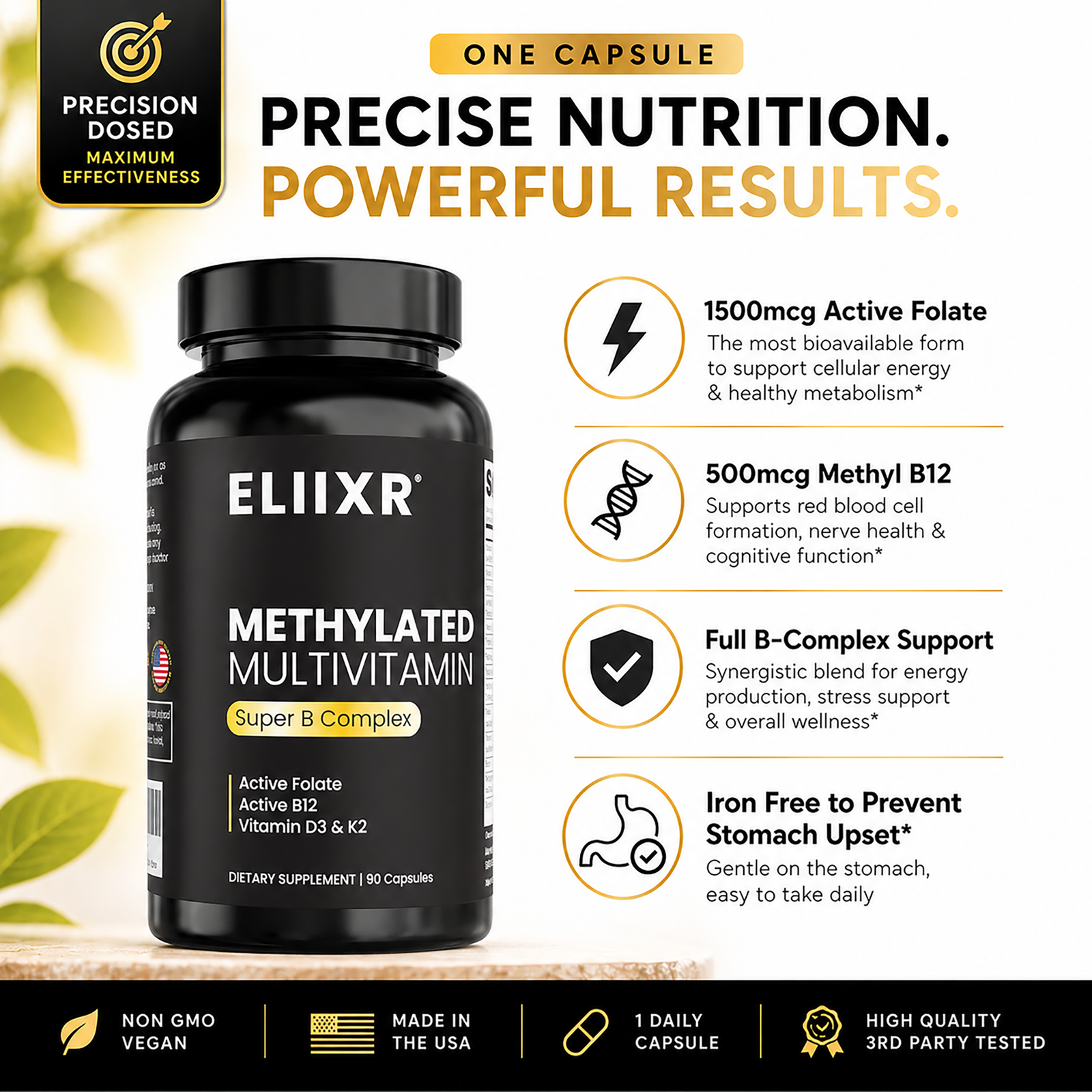 Eliixr Daily Essentials Multivitamin 90-Day Supply