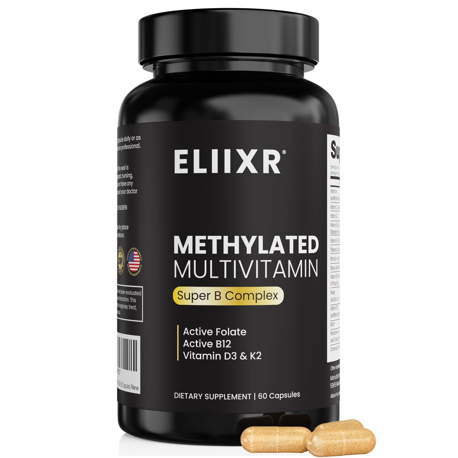 Eliixr Methylated Multivitamin 60-Day Supply