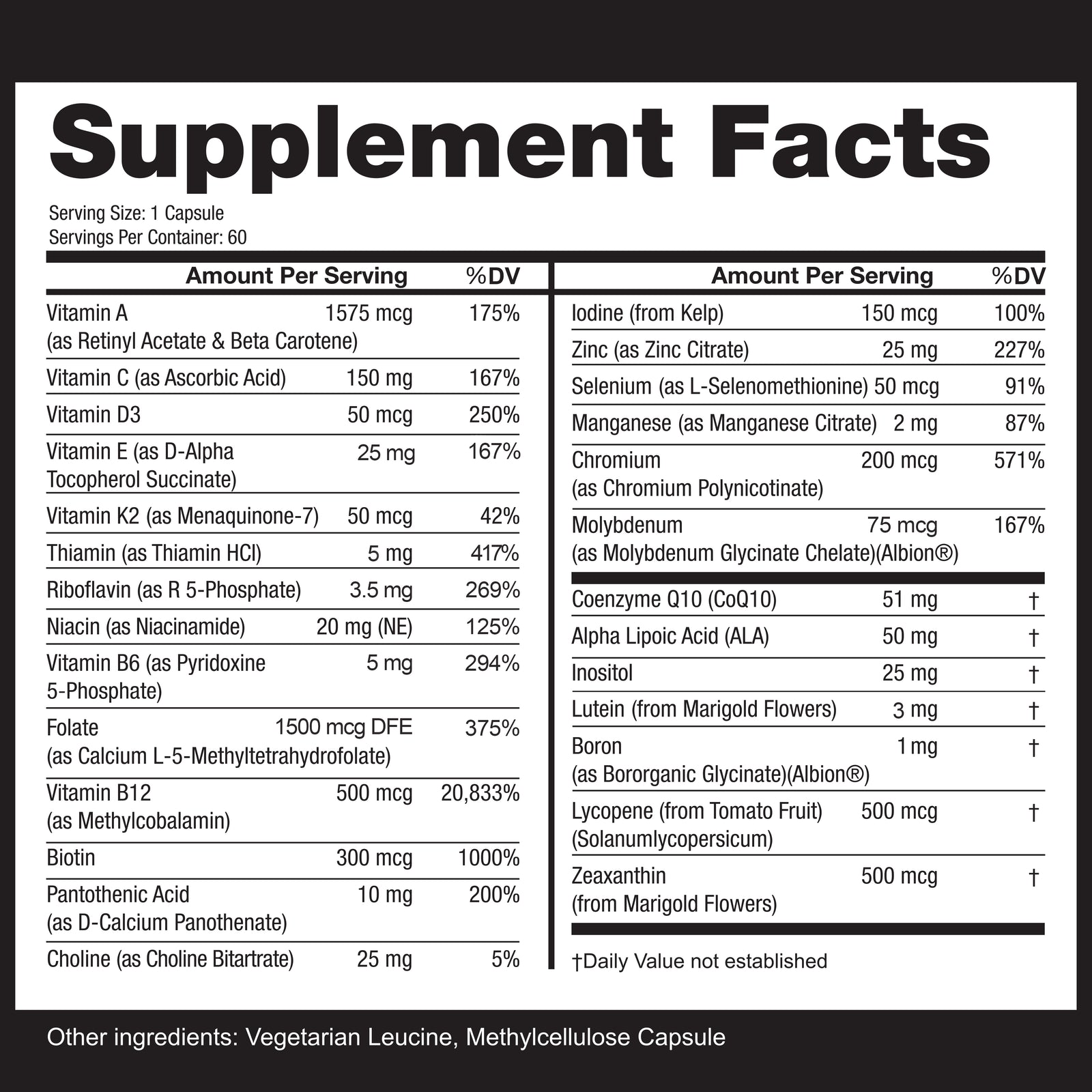 Methylated Multivitamin 60-Day Supply